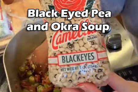 Black Eyed Pea and Okra Soup Recipe by Christi Beraud